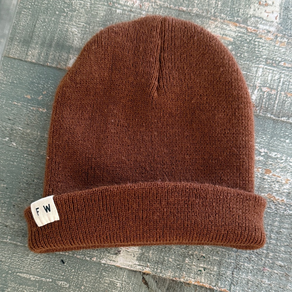 Ford and Wyatt Brown Knit Beanie- baby